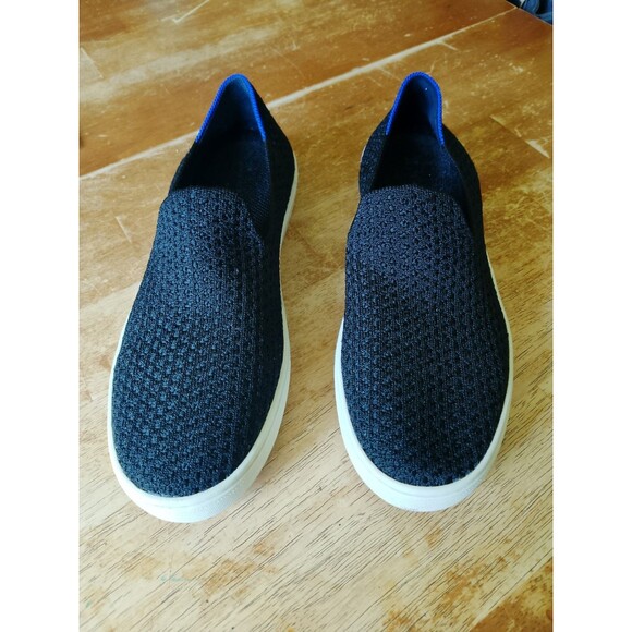 Rothy’s Original Slip-On Sneakers Women’s 9 Black Knit Washable Eco Friendly - Picture 2 of 5